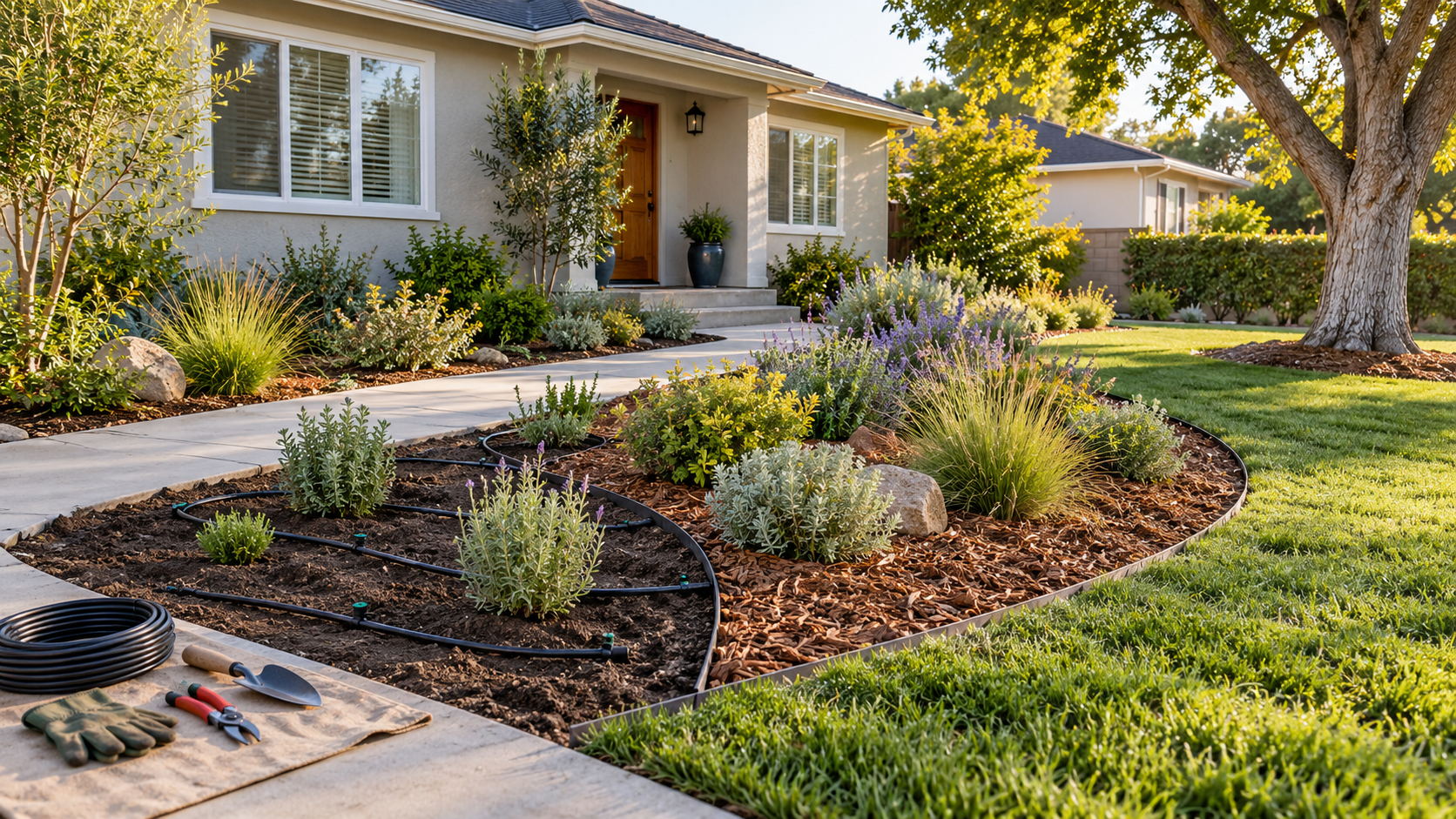 Lawn-to-Garden Conversion in Downey: Plan the Irrigation